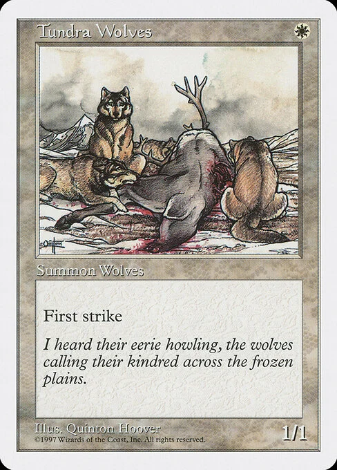 Tundra Wolves, carta Magic di tipo Creature — Wolf illustrata da Quinton Hoover