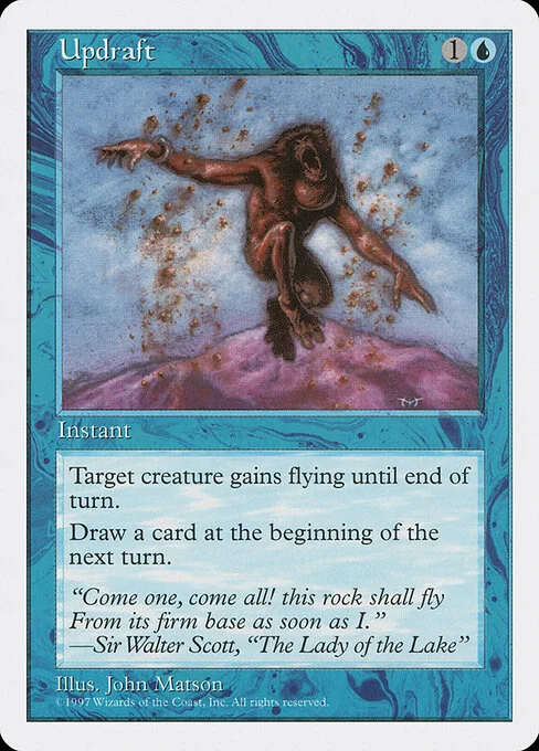 Updraft, carta Magic di tipo Instant illustrata da John Matson