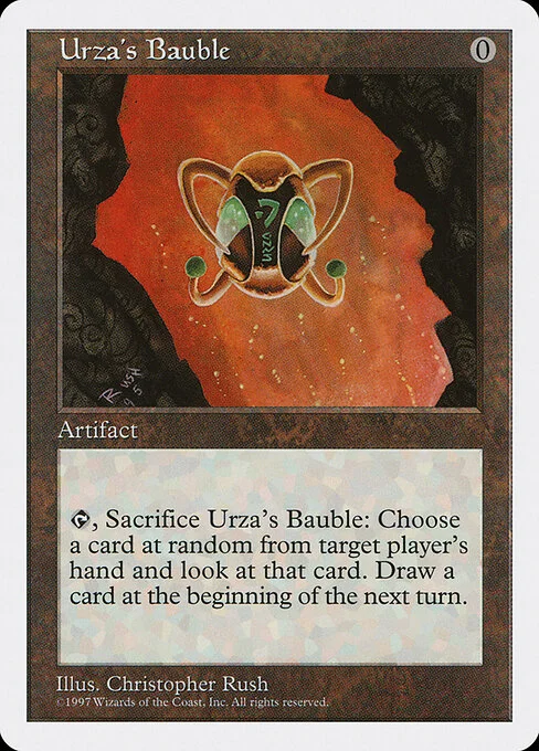 Urza's Bauble, carta Magic di tipo Artifact illustrata da Christopher Rush