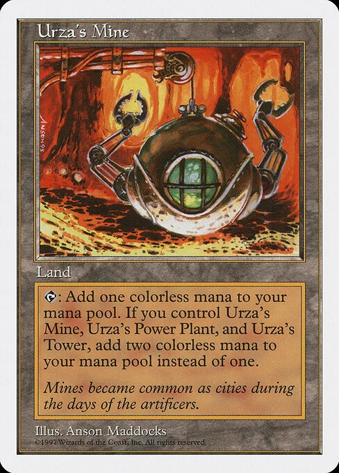Urza's Mine, carta Magic di tipo Land — Urza's Mine illustrata da Anson Maddocks