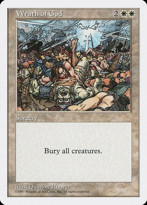 Wrath of God, carta Magic di tipo Sorcery illustrata da Quinton Hoover