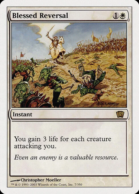 Blessed Reversal, carta Magic di tipo Instant illustrata da Christopher Moeller