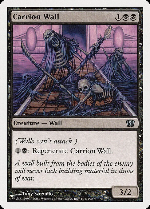Carrion Wall, carta Magic di tipo Creature — Wall illustrata da Tony Szczudlo