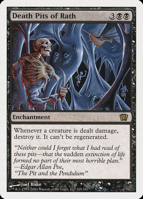 Death Pits of Rath, carta Magic di tipo Enchantment illustrata da Joel Biske