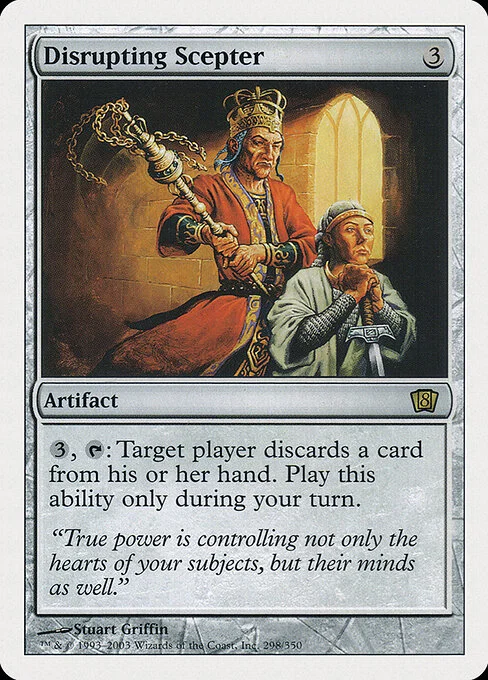 Disrupting Scepter, carta Magic di tipo Artifact illustrata da Stuart Griffin