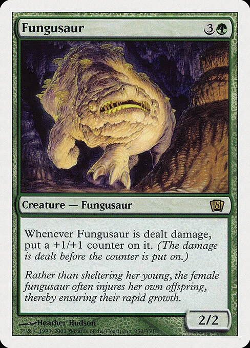 Fungusaur, carta Magic di tipo Creature — Fungus Dinosaur illustrata da Heather Hudson