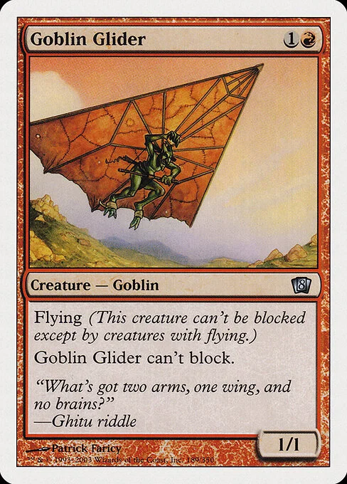 Goblin Glider, carta Magic di tipo Creature — Goblin illustrata da Patrick Faricy