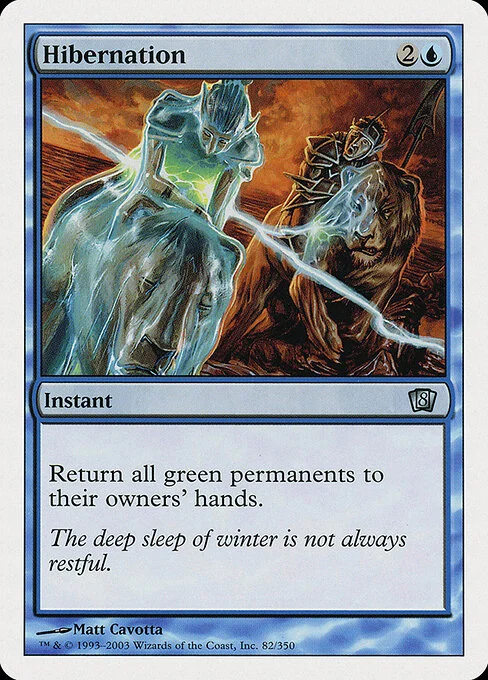 Hibernation, carta Magic di tipo Instant illustrata da Matt Cavotta