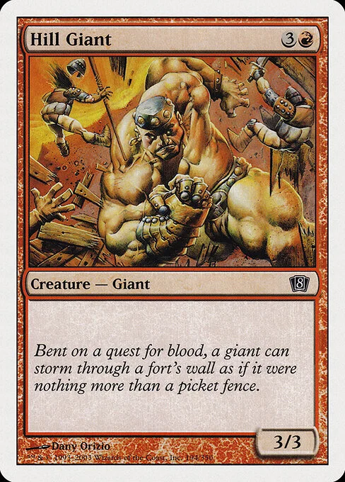 Hill Giant, carta Magic di tipo Creature — Giant illustrata da Dany Orizio