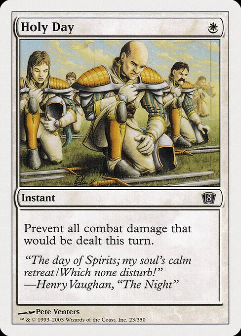 Holy Day, carta Magic di tipo Instant illustrata da Pete Venters
