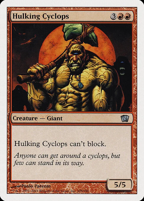 Hulking Cyclops, carta Magic di tipo Creature — Cyclops illustrata da Paolo Parente