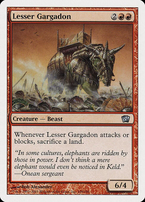 Lesser Gargadon, carta Magic di tipo Creature — Beast illustrata da Rob Alexander
