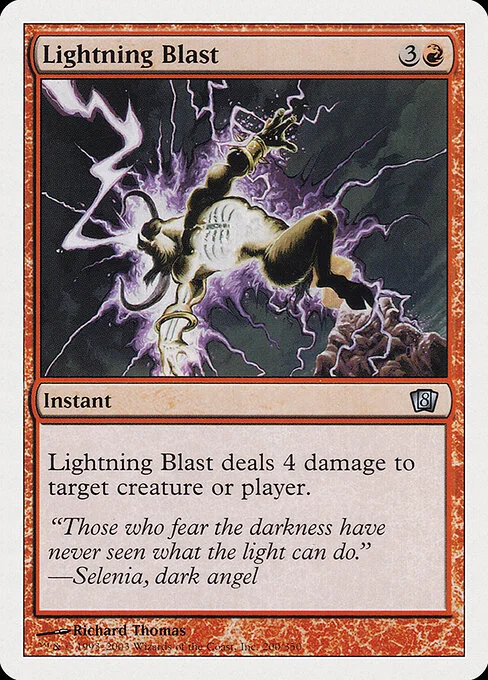 Lightning Blast, carta Magic di tipo Instant illustrata da Richard Thomas