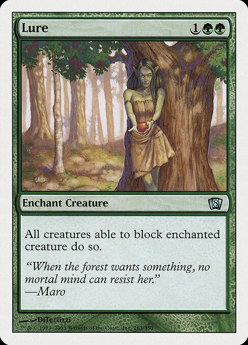Lure, carta Magic di tipo Enchantment — Aura illustrata da DiTerlizzi