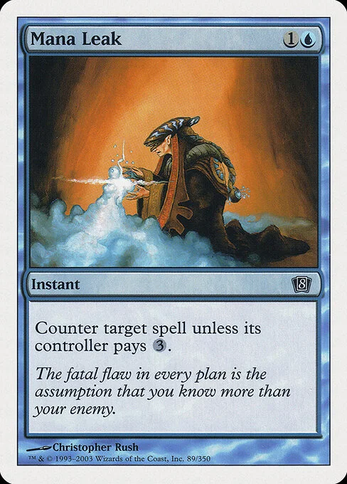 Mana Leak, carta Magic di tipo Instant illustrata da Christopher Rush