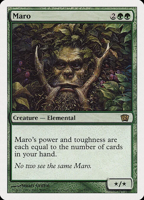 Maro, carta Magic di tipo Creature — Elemental illustrata da Stuart Griffin