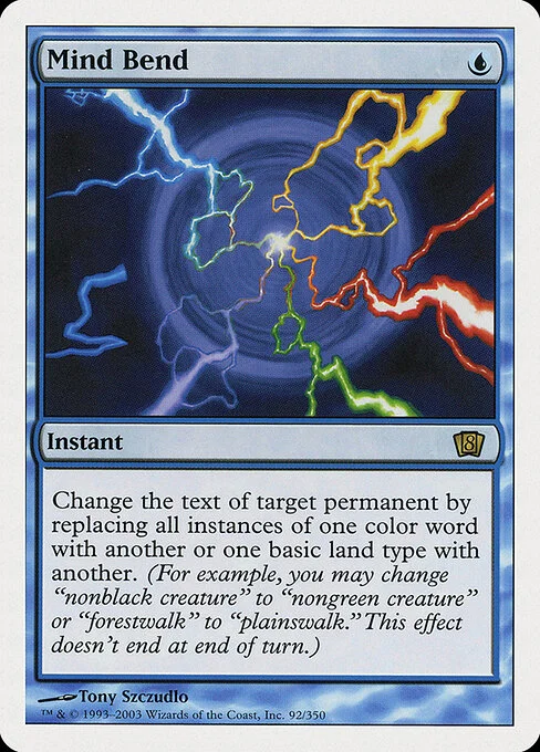 Mind Bend, carta Magic di tipo Instant illustrata da Tony Szczudlo