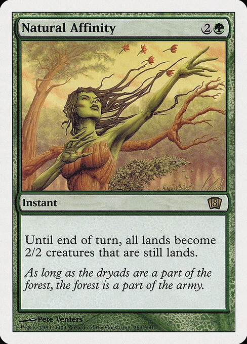 Natural Affinity, carta Magic di tipo Instant illustrata da Pete Venters