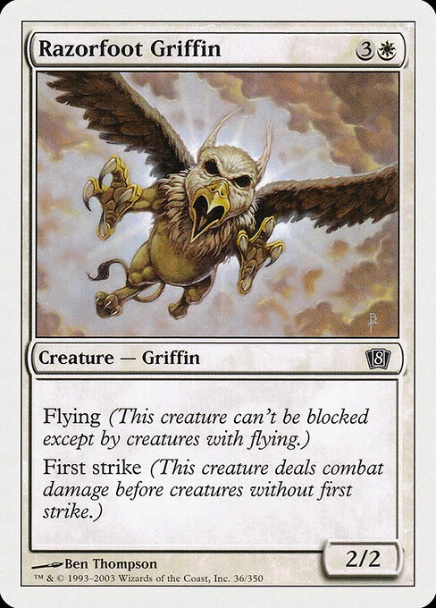 Razorfoot Griffin, carta Magic di tipo Creature — Griffin illustrata da Ben Thompson