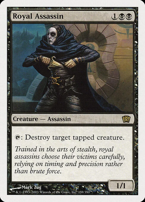 Royal Assassin, carta Magic di tipo Creature — Human Assassin illustrata da Mark Zug