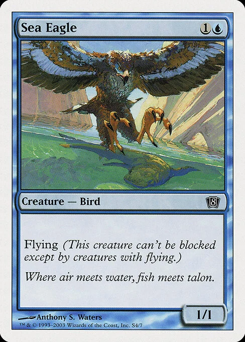 Sea Eagle, carta Magic di tipo Creature — Bird illustrata da Anthony S. Waters