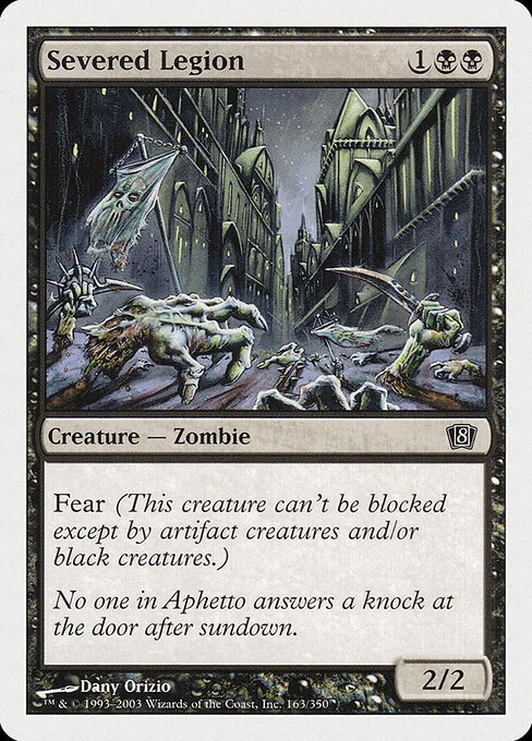 Severed Legion, carta Magic di tipo Creature — Zombie illustrata da Dany Orizio