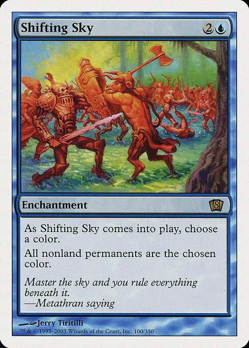Shifting Sky, carta Magic di tipo Enchantment illustrata da Jerry Tiritilli