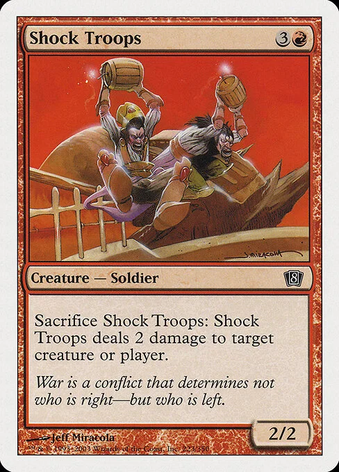 Shock Troops, carta Magic di tipo Creature — Human Soldier illustrata da Jeff Miracola