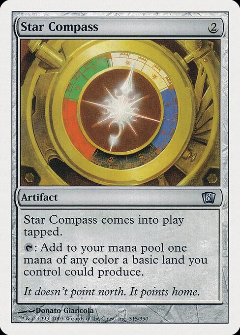 Star Compass, carta Magic di tipo Artifact illustrata da Donato Giancola