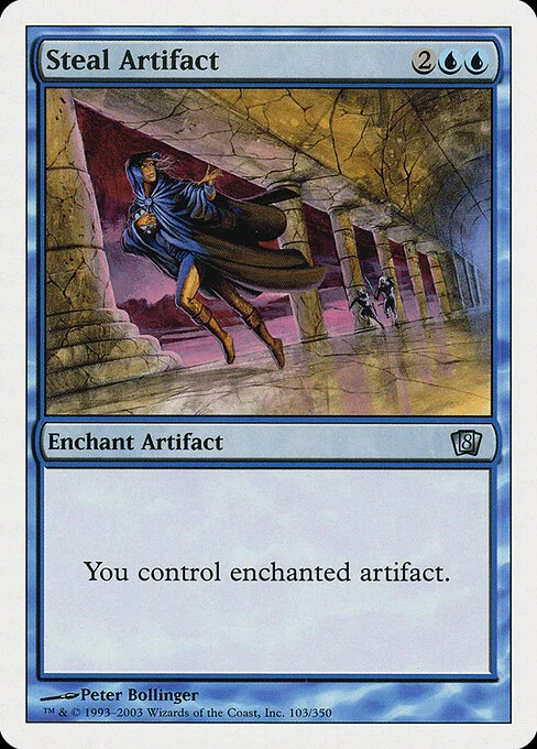 Steal Artifact, carta Magic di tipo Enchantment — Aura illustrata da Peter Bollinger
