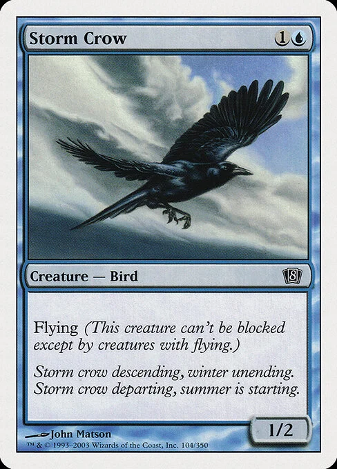 Storm Crow, carta Magic di tipo Creature — Bird illustrata da John Matson