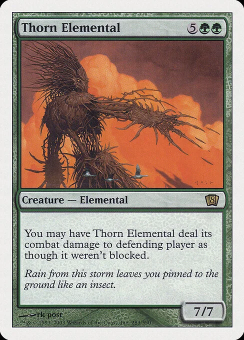 Thorn Elemental, carta Magic di tipo Creature — Elemental illustrata da rk post