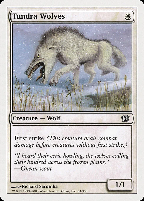 Tundra Wolves, carta Magic di tipo Creature — Wolf illustrata da Richard Sardinha