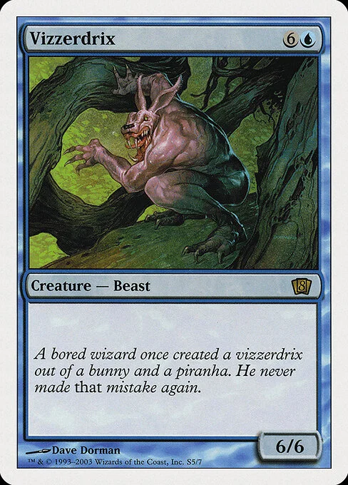 Vizzerdrix, carta Magic di tipo Creature — Rabbit Beast illustrata da Dave Dorman