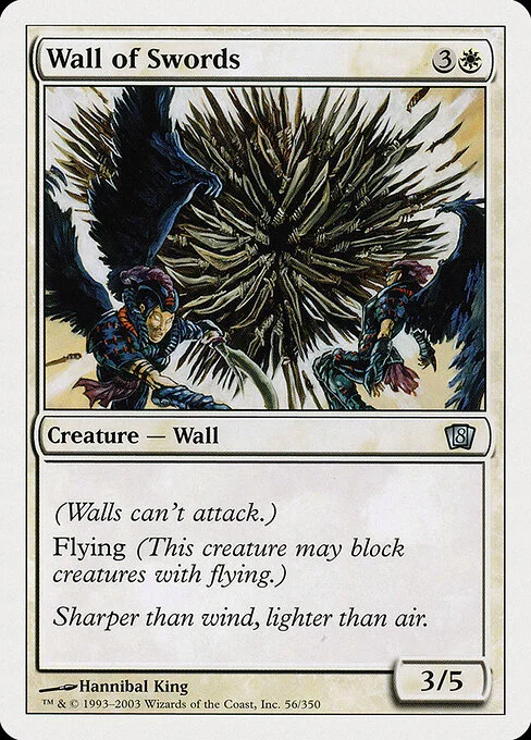 Wall of Swords, carta Magic di tipo Creature — Wall illustrata da Hannibal King