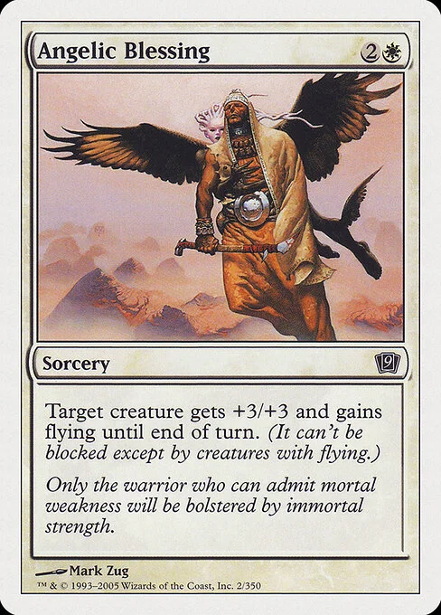 Angelic Blessing, carta Magic di tipo Sorcery illustrata da Mark Zug