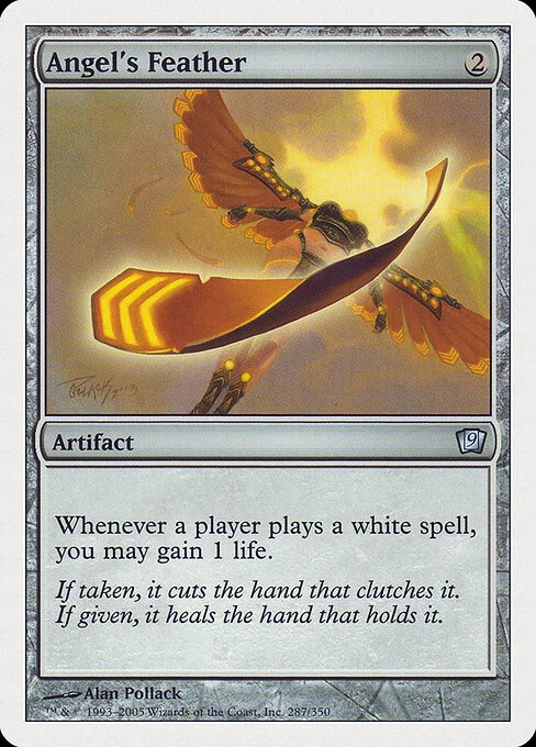 Angel's Feather, carta Magic di tipo Artifact illustrata da Alan Pollack