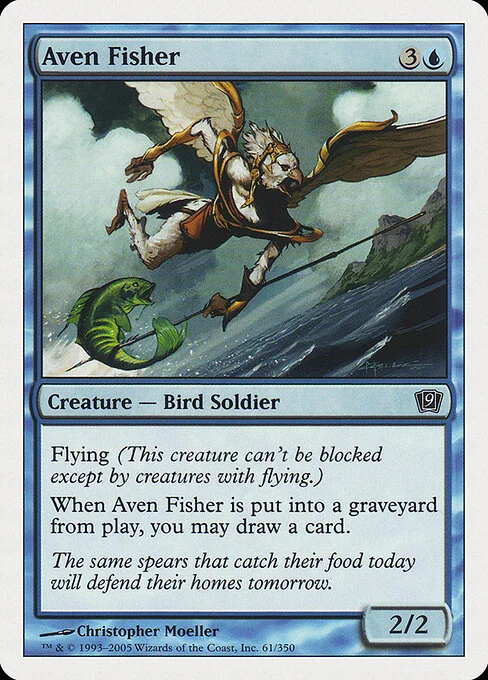 Aven Fisher, carta Magic di tipo Creature — Bird Soldier illustrata da Christopher Moeller