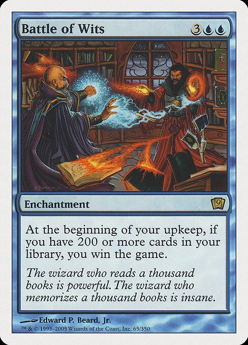 Battle of Wits, carta Magic di tipo Enchantment illustrata da Edward P. Beard, Jr.