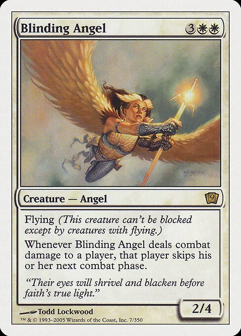 Blinding Angel, carta Magic di tipo Creature — Angel illustrata da Todd Lockwood
