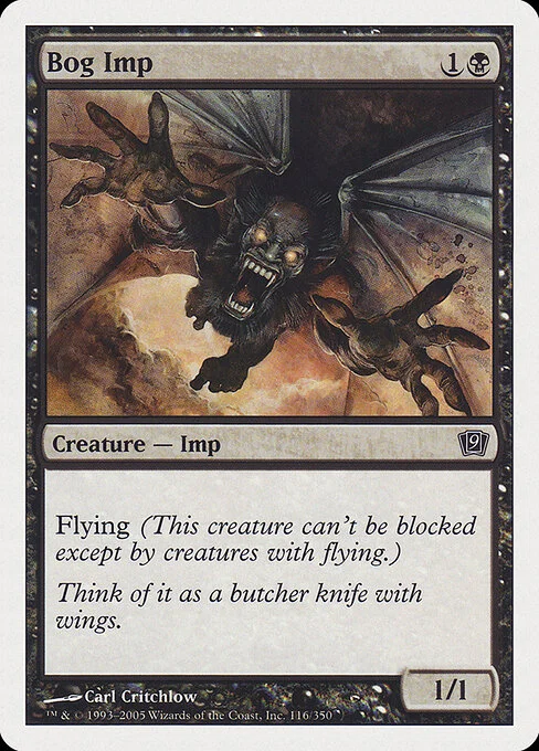 Bog Imp, carta Magic di tipo Creature — Imp illustrata da Carl Critchlow