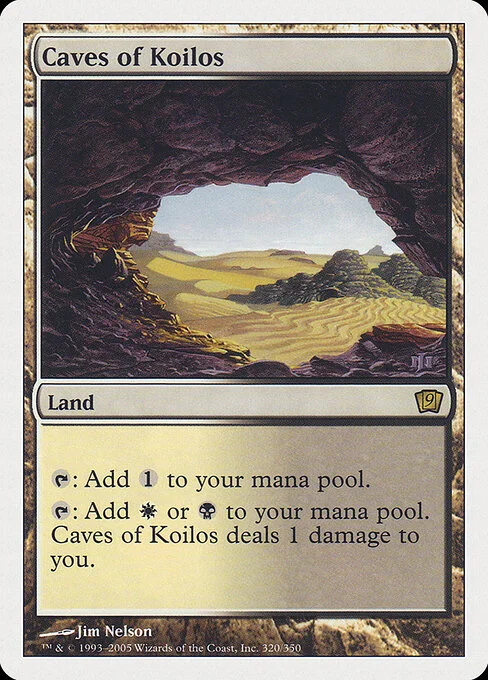 Caves of Koilos, carta Magic di tipo Land illustrata da Jim Nelson
