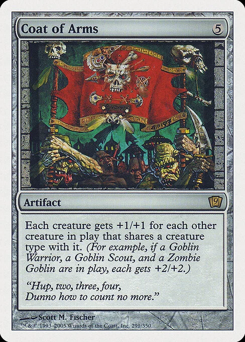 Coat of Arms, carta Magic di tipo Artifact illustrata da Scott M. Fischer