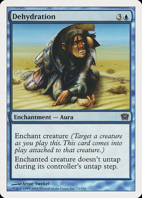 Dehydration, carta Magic di tipo Enchantment — Aura illustrata da Arnie Swekel