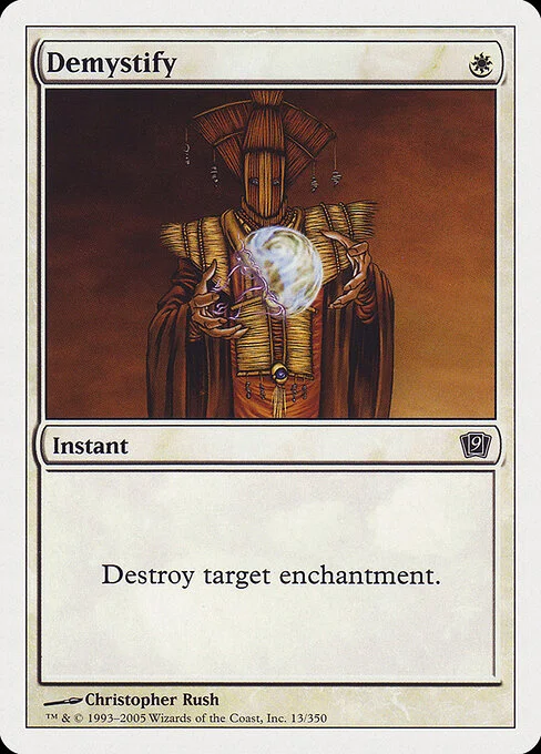 Demystify, carta Magic di tipo Instant illustrata da Christopher Rush