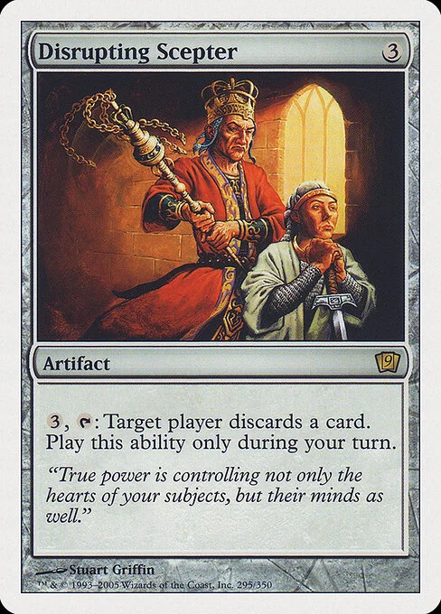 Disrupting Scepter, carta Magic di tipo Artifact illustrata da Stuart Griffin