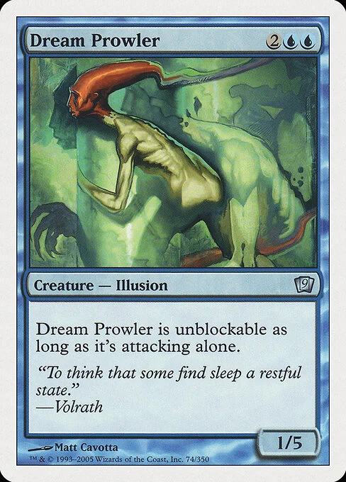 Dream Prowler, carta Magic di tipo Creature — Illusion illustrata da Matt Cavotta