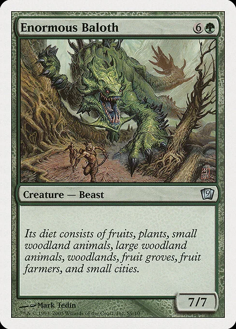 Enormous Baloth, carta Magic di tipo Creature — Beast illustrata da Mark Tedin