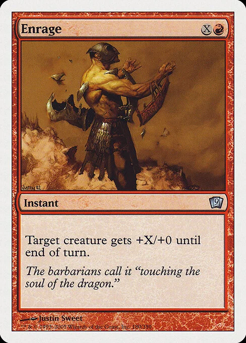 Enrage, carta Magic di tipo Instant illustrata da Justin Sweet