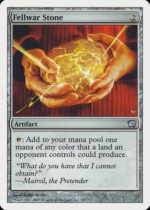 Fellwar Stone, carta Magic di tipo Artifact illustrata da John Avon